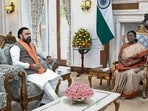 President Droupadi Murmu in a meeting with Bihar chief minister Samrat Choudhary at Rashtrapati Bhavan in New Delhi. (@samrat4bjp) President Droupadi Murmu in a meeting with Bihar chief minister Samrat Choudhary at Rashtrapati Bhavan in New Delhi. (@samrat4bjp)