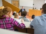 The story begins in a lecture room probably much like this one. (Shutterstock)