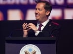 US ambassador to India Sergio Gor at an event celebrating the United States' 250th anniversary at the Bharat Mandapam convention center in New Delhi on May 24 (AFP FILE)