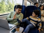Man calls out parents for ignoring kids' disruptive behaviour on train. Man calls out parents for ignoring kids' disruptive behaviour on train.