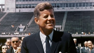 John F Kennedy was the 35th president of the United States, serving from January 20, 1961 until his assassination in 1963. (Wikimedia Commons) John F Kennedy was the 35th president of the United States, serving from January 20, 1961 until his assassination in 1963. (Wikimedia Commons)