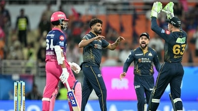 It was a nightmare start for RR after opting to bat. Mohammed Siraj removed Yashasvi Jaiswal in the first over, and Kagiso Rabada picked up Dhruv Jurel in the second. RR immediately on the back foot. (AFP) It was a nightmare start for RR after opting to bat. Mohammed Siraj removed Yashasvi Jaiswal in the first over, and Kagiso Rabada picked up Dhruv Jurel in the second. RR immediately on the back foot. (AFP)