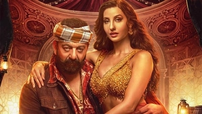 KD The Devil OTT release: Sanjay Dutt and Nora Fatehi in a still from the song Sarke Chunar Teri Sarke in the Kannada film. KD The Devil OTT release: Sanjay Dutt and Nora Fatehi in a still from the song Sarke Chunar Teri Sarke in the Kannada film.