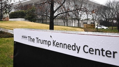 A general view shows the Kennedy Center in Washington, DC on January 10, 2026 (AFP)
