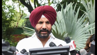 Punjab Congress president Amarinder Singh Raja Warring speaks to media in New Delhi on Friday. (ANI)