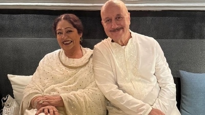 Anupam Kher and Kirron Kher. Anupam Kher and Kirron Kher.