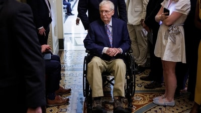 U.S. Senator Mitch McConnell (R-KY) is taken away following a weekly policy lunch on Capitol Hill in Washington, D.C., U.S (REUTERS FILE) U.S. Senator Mitch McConnell (R-KY) is taken away following a weekly policy lunch on Capitol Hill in Washington, D.C., U.S (REUTERS FILE)
