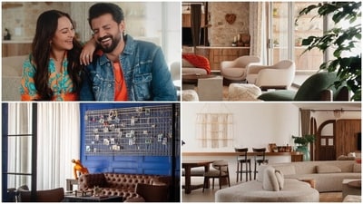 Sonakshi Sinha and Zaheer Iqbal's beautiful home in Bandra. Sonakshi Sinha and Zaheer Iqbal's beautiful home in Bandra.