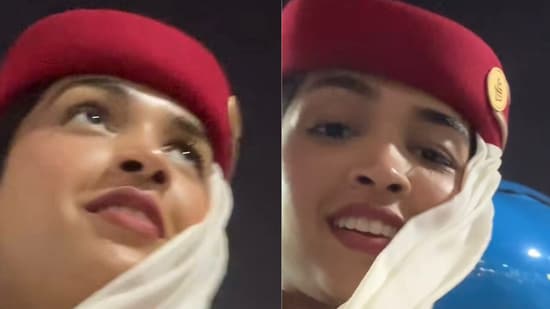 Emirates cabin crew salary breakdown goes viral online. (Instagram/@panthi_22)
