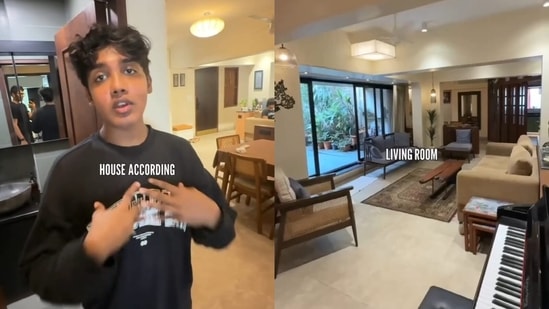 A Mumbai man gave a tour of 2,500 sq ft Andheri West home, leaving viewers stunned by its space and luxury. (Instagram/arya_kothari)
