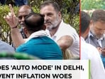 Rahu Gandhi dons driver’s uniform, shares meal with auto-rickshaw drivers Rahu Gandhi dons driver’s uniform, shares meal with auto-rickshaw drivers