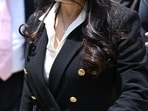 The plea was made in federal court in downtown Los Angeles by Eileen Wang, 58, who resigned as Arcadia's mayor this month. (AP Photo/William Liang) The plea was made in federal court in downtown Los Angeles by Eileen Wang, 58, who resigned as Arcadia's mayor this month. (AP Photo/William Liang)