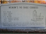 Cindy Clark-Newby’s recipe for no-bake cookies.