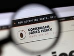 The Cockroach Janta Party logo on its website.