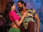 Janhvi Kapoor and Ram Charan in a still from Buchi Babu Sana's Peddi. 