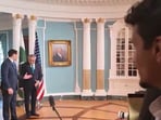The reporter shouted a question related to Trump’s appeal to Arab and Muslim countries, including Pakistan.