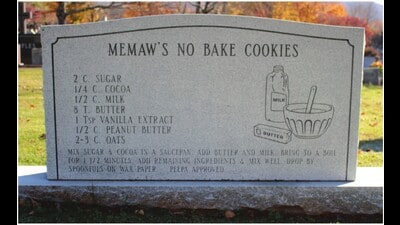 Cindy Clark-Newby’s recipe for no-bake cookies. Cindy Clark-Newby’s recipe for no-bake cookies.