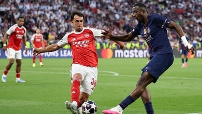 Beyond competing for European football's most prestigious trophy, Arsenal and PSG are also battling for one of the biggest financial rewards in the sport. (REUTERS)