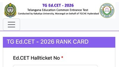 <p>తెలంగాణ ఎడ్సెట్ - 2026 ఫలితాలు విడుదలయ్యాయి. ఈ ఏడాది పరీక్ష రాసిన అభ్యర్థుల్లో రికార్డు స్థాయిలో 96.95 శాతం మంది ఉత్తీర్ణత సాధించారు. </p> <p>తెలంగాణ ఎడ్సెట్ - 2026 ఫలితాలు విడుదలయ్యాయి. ఈ ఏడాది పరీక్ష రాసిన అభ్యర్థుల్లో రికార్డు స్థాయిలో 96.95 శాతం మంది ఉత్తీర్ణత సాధించారు. </p>