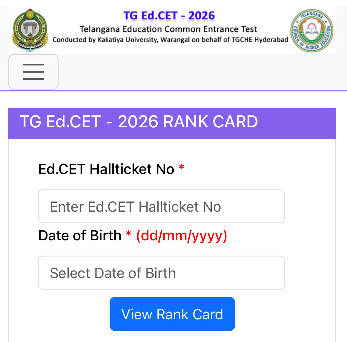 <p>తెలంగాణ ఎడ్సెట్ - 2026 ఫలితాలు విడుదలయ్యాయి. ఈ ఏడాది పరీక్ష రాసిన అభ్యర్థుల్లో రికార్డు స్థాయిలో 96.95 శాతం మంది ఉత్తీర్ణత సాధించారు. </p> <p>తెలంగాణ ఎడ్సెట్ - 2026 ఫలితాలు విడుదలయ్యాయి. ఈ ఏడాది పరీక్ష రాసిన అభ్యర్థుల్లో రికార్డు స్థాయిలో 96.95 శాతం మంది ఉత్తీర్ణత సాధించారు. </p>