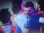 Virat Kohli meets Krunal Pandya's son.