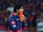 Rajasthan Royals' Vaibhav Sooryavanshi looks dejected after the match