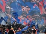 PSG fans celebrate the day after winning the Champions League title.