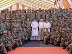 Amit Shah held a meeting with state government officials, BSF, district magistrates (DMs) and police chiefs of the border districts in Gujarat on Saturday Amit Shah held a meeting with state government officials, BSF, district magistrates (DMs) and police chiefs of the border districts in Gujarat on Saturday