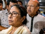 TMC chief and former West Bengal chief minister Mamata Banerjee leaves after meeting Abhishek Banerjee at a private hospital following his brief admission, in Kolkata, West Bengal, Saturday, May 30, 2026.