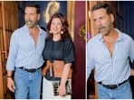 Akshay Kumar and Twinkle Khanna were spotted on an outing. 