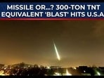 USA's sky explodes as 300-ton TNT equivalent 'blast' shocks Boston amid Iran war