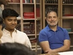 Vedant Shrivastava with Congress MP Rahul Gandhi in a video clip posted by the latter on Sunday, May 31.