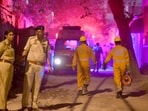 The structure, which reportedly housed a coaching institute, cafes, and offices, collapsed on Western Marg in Saidulajab, near Saket Metro Station.