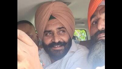 AAP MLA from Sanour, Harmeet Singh Pathanmajra, in a 2025 rape and cheating case, the legislator walked out of Bathinda central prison on Sunday.