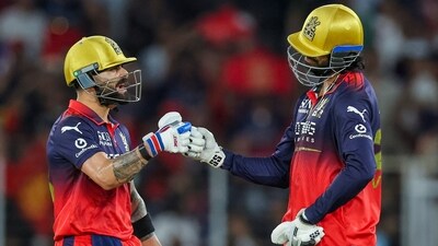 GT needed their own new ball attack to provide quick wickets, but quite the opposite happened. Venkatesh Iyer and Virat Kohli bit into the new ball, hammering runs at will and finding boundaries all across the pitch. Very early into the chase, GT were already out of it, and RCB were ready to coast home. (ANI Pic Service)