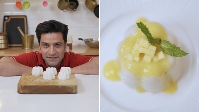 Kunal Kapur's mango almond pudding recipe is completely vegan. (chefkunalkapur.com) Kunal Kapur's mango almond pudding recipe is completely vegan. (chefkunalkapur.com)