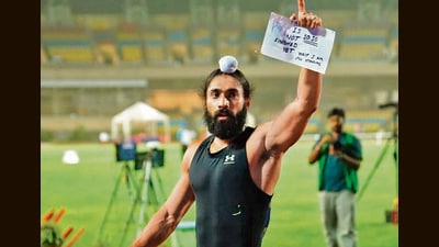 The 25-year-old sprinter set a new national record in the men’s 100m race by clocking 10.09 seconds at the 29th National Senior Athletics Federation Competition in Ranchi on May 23. (HT) The 25-year-old sprinter set a new national record in the men’s 100m race by clocking 10.09 seconds at the 29th National Senior Athletics Federation Competition in Ranchi on May 23. (HT)