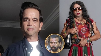 Actor Ishtiyak Khan (right) his looks as a transgender in The Narmada Story and (inset) in Matka King Actor Ishtiyak Khan (right) his looks as a transgender in The Narmada Story and (inset) in Matka King