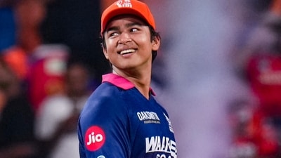 Rajasthan Royals' Vaibhav Sooryavanshi after the team's win in the Indian Premier League (IPL) 2026 T20 Eliminator cricket match between Rajasthan Royals and Sunrisers Hyderabad, in New Chandigarh, Wednesday, May 27, 2026. (PTI Photo/Karma Bhutia) (PTI05_27_2026_000736A) (PTI) Rajasthan Royals' Vaibhav Sooryavanshi after the team's win in the Indian Premier League (IPL) 2026 T20 Eliminator cricket match between Rajasthan Royals and Sunrisers Hyderabad, in New Chandigarh, Wednesday, May 27, 2026. (PTI Photo/Karma Bhutia) (PTI05_27_2026_000736A) (PTI)