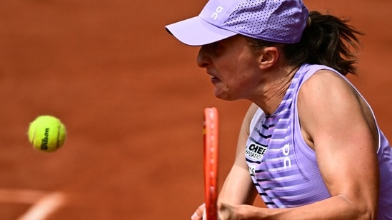 Iga Swiatek was eliminated from the French Open fourth round on Sunday (AFP)