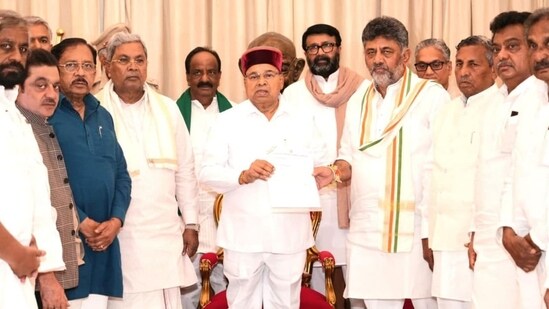 The Governor invited Shivakumar to take oath as the Karnataka CM on June 3. (X/ @ANI)