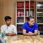 বিশেষ পড়ুয়ার সঙ্গে সাক্ষাৎ রাহুল গান্ধীর(AICC/ANI Photo)