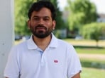 Abhijeet Dipke, head of the CPJ Cockroach Janta Party (CJP), poses for a portrait at an undisclosed location in the U.S., May 29, 2026.  REUTERS/Arthur Maiorella