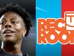 Streamer IShowSpeed (L) and the logo of video game Rec Room. Streamer IShowSpeed (L) and the logo of video game Rec Room.
