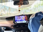 Viral post on Ola driver distraction incident.