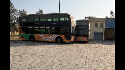 According to transport department officials, the Lucknow region had received eight electric double-decker buses around one-and-a-half years ago. (FILE PHOTO) According to transport department officials, the Lucknow region had received eight electric double-decker buses around one-and-a-half years ago. (FILE PHOTO)