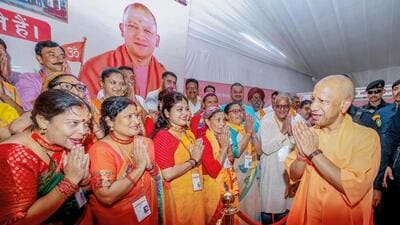 Chief minister Yogi Adityanath at a public gathering in Bijnor on Monday. (@myyogiadityanath X/ANI Photo) Chief minister Yogi Adityanath at a public gathering in Bijnor on Monday. (@myyogiadityanath X/ANI Photo)