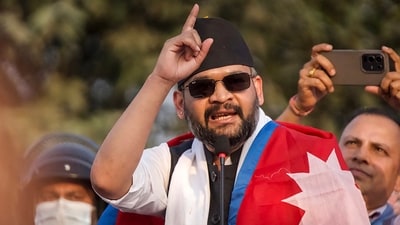 Protests erupted in both houses of Nepal's parliament following his comments on border-related issues (AFP) Protests erupted in both houses of Nepal's parliament following his comments on border-related issues (AFP)