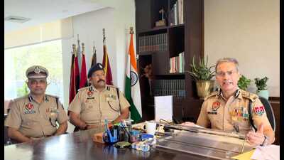 Punjab DGP Gaurav Yadav chairing a state-level Law and Order review meeting in virtual mode in Chandigarh on Monday. (HT) Punjab DGP Gaurav Yadav chairing a state-level Law and Order review meeting in virtual mode in Chandigarh on Monday. (HT)