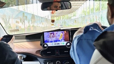 Viral post on Ola driver distraction incident. (X/@Dreams_realites) Viral post on Ola driver distraction incident. (X/@Dreams_realites)